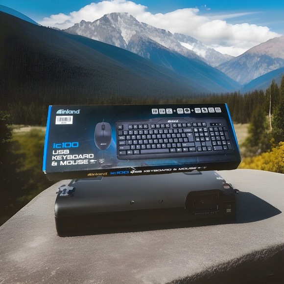 NEW 3 Piece Inland ic100 USB Wired Keyboard And Mouse Gaming Pc Affordable‎ COD - Picture 1 of 16